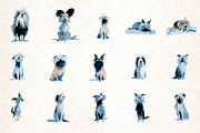 Watercolor Doodle Dog Clipart Set, an Illustration by DreamCafeArt (Thumbnail 4 of 5)