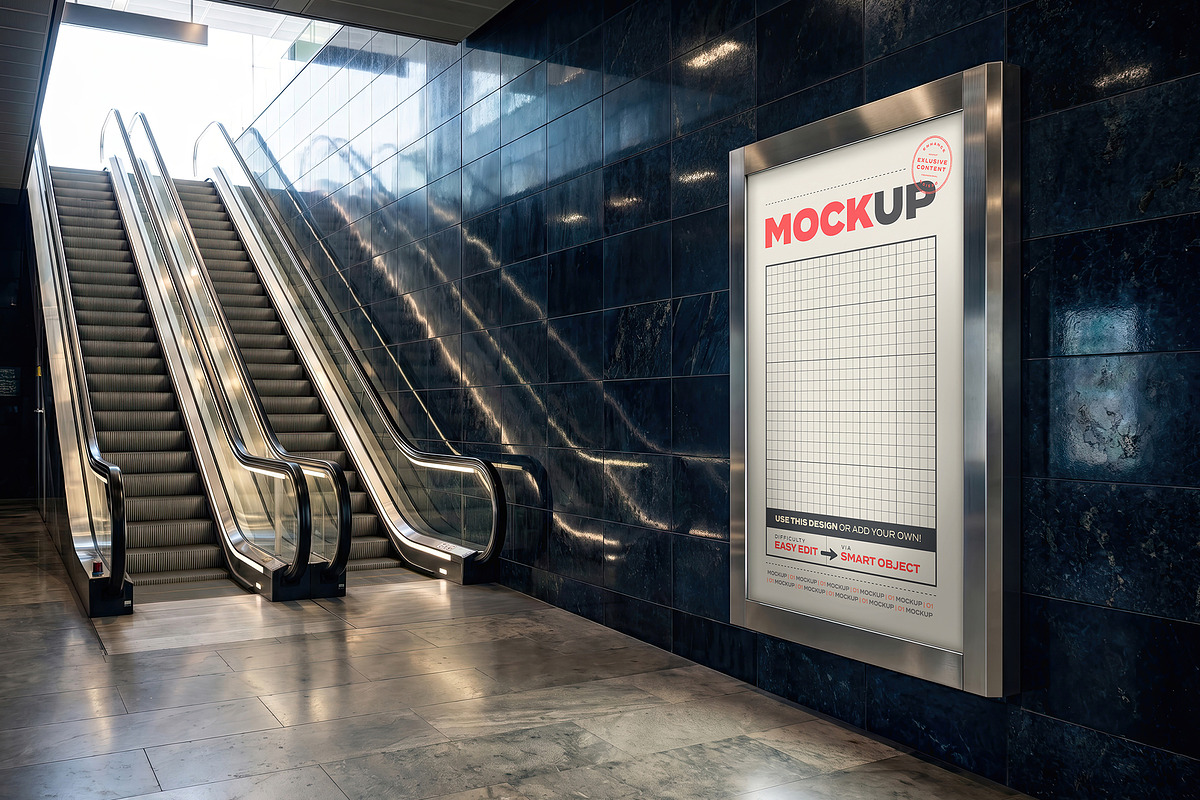 Sign Mockups with Electric Staircase, an Advertising Mockup by Luuqas Design (Photo 4 of 4)