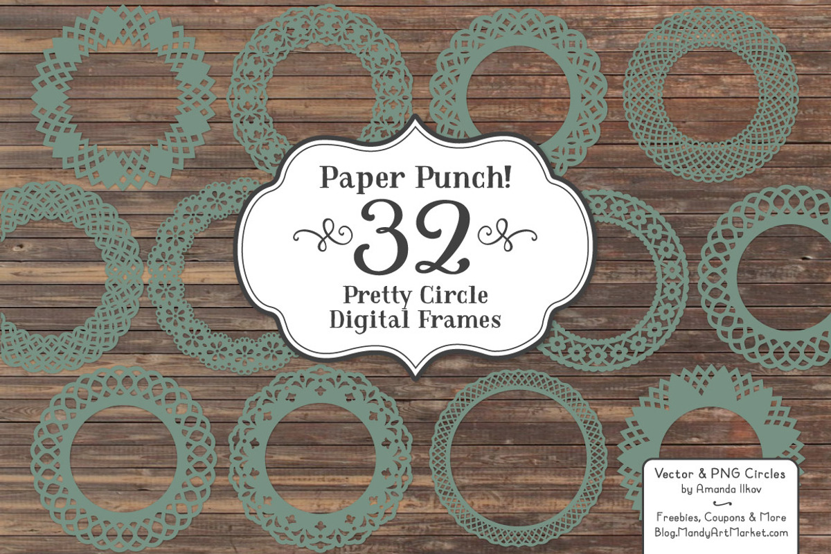 Hemlock Lace Scrapbook Frames, an Illustration by Amanda Ilkov (Photo 3 of 5)