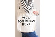 F169 Tote Bag Mock up, a Product Mockup by UpStyled (Thumbnail 1 of 3)