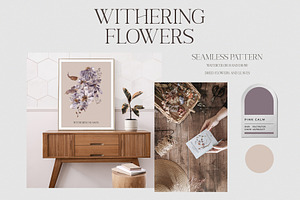 Withering Flowers. Floral Collection