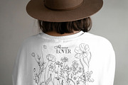 Line Art Wild Flowers Illustrations, a Decorative Illustration by La Petite Line Art (Thumbnail 9 of 12)