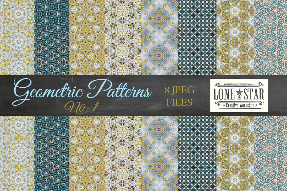 Blue & Green Pattern Collection, a Pattern Graphic by Lone Star I&D