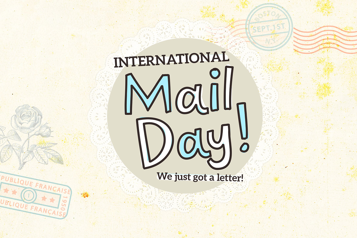 Happy Mail Font, a Font by Quirky Queen Media (Photo 4 of 6)