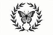 Nature Butterfly Vector Bundle, an Illustration by yasushie (Thumbnail 4 of 9)