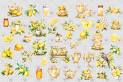 Watercolor Lemon Tea Clipart, an Illustration by BigCakeBee (Thumbnail 3 of 4)