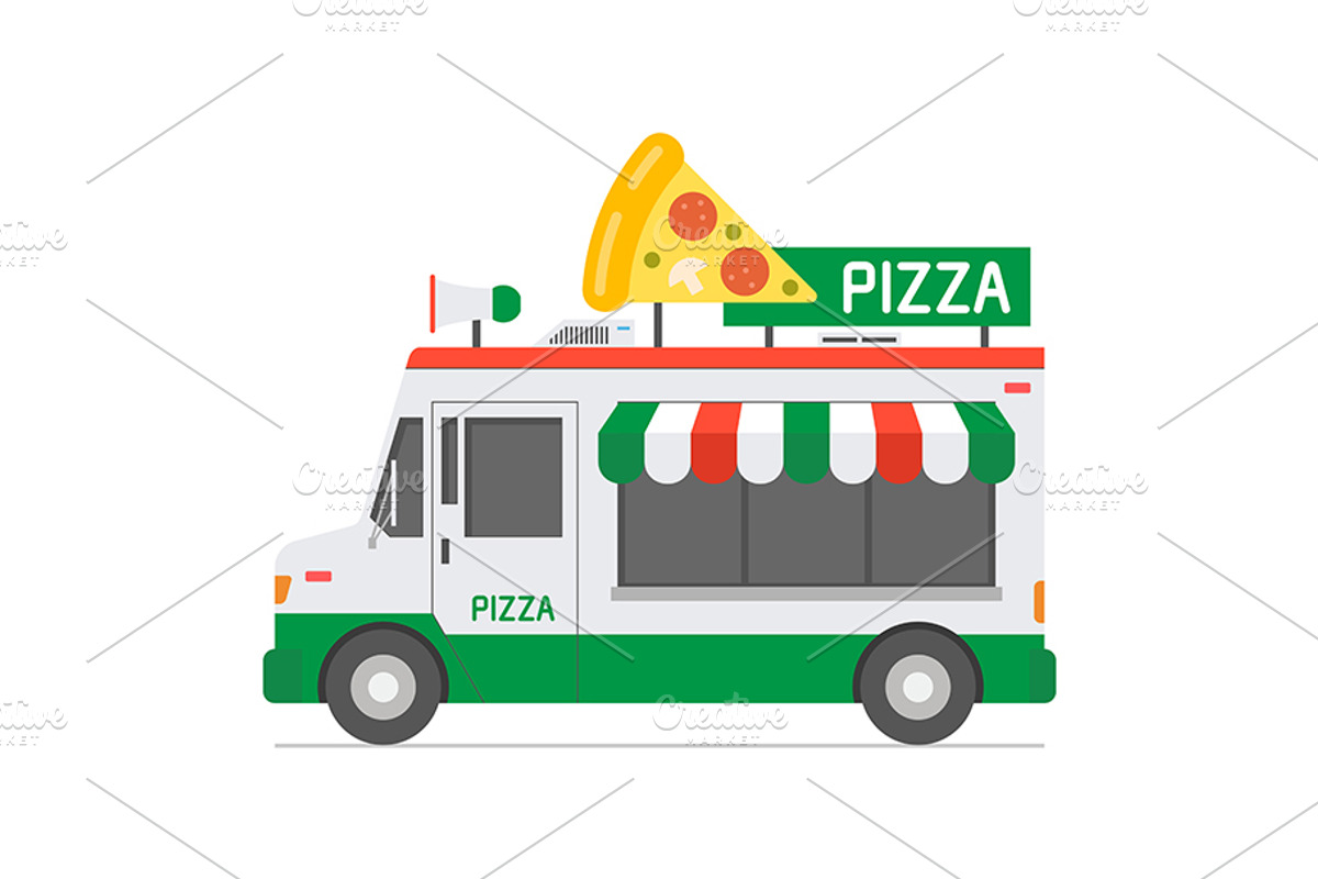 Set of Food Trucks, a Food Illustration by Volyk (Photo 4 of 6)