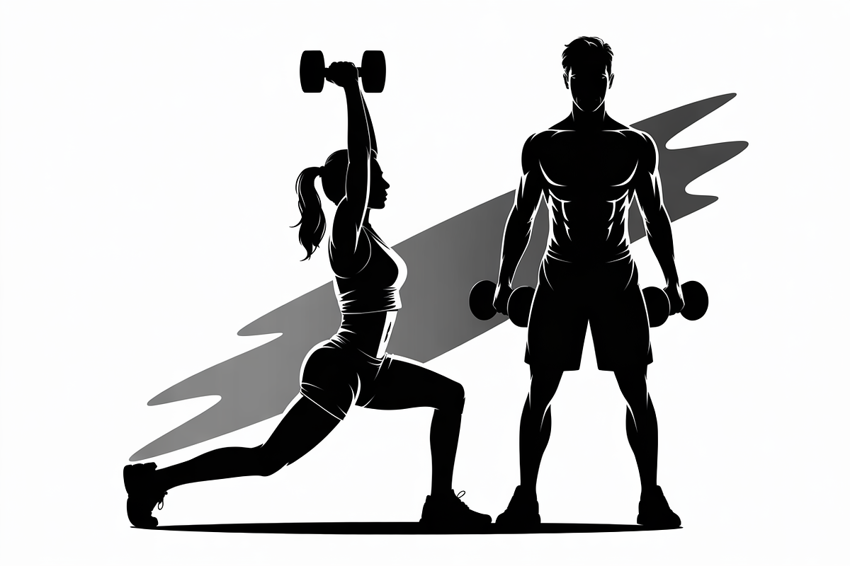 Fitness Workout Training Gym Vector, an Object Graphic by Creativeshirt (Photo 2 of 10)