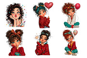 Quirky Girl New Year Clipart, an Illustration by SinaCreation (Thumbnail 3 of 11)