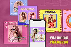 70's Fashion Social Media Template