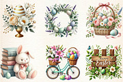 Aesthetic Easter Sublimation Clipart, an Illustration by DreamArtGraphic (Thumbnail 3 of 4)