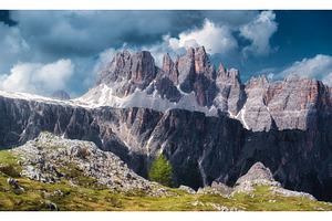 Beautiful alpine mountains in summer, a Nature Photo by den-belitsky
