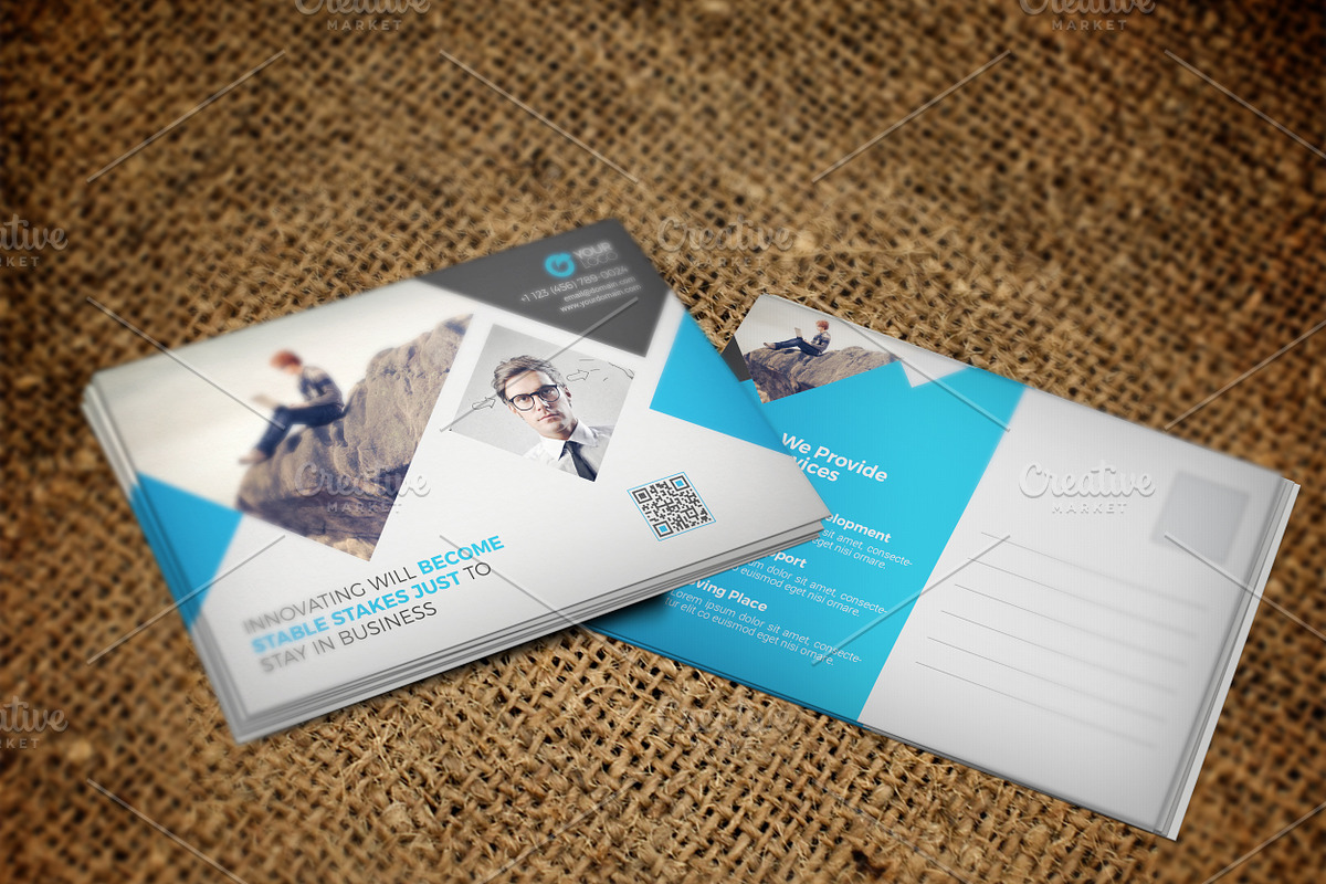 Corporate Postcard, a Card Template by Cristal Pioneer (Photo 2 of 7)