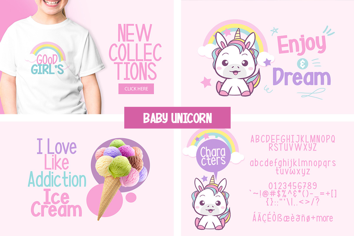 The Unicorn Dream Font Bundles preview 2