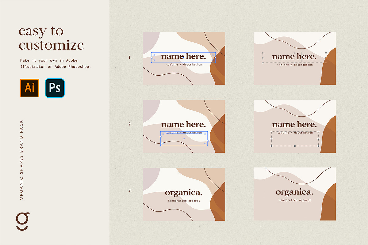 Organic Shapes Brand Pack, a Social Media Template by Galerie Design Studio (Photo 12 of 14)