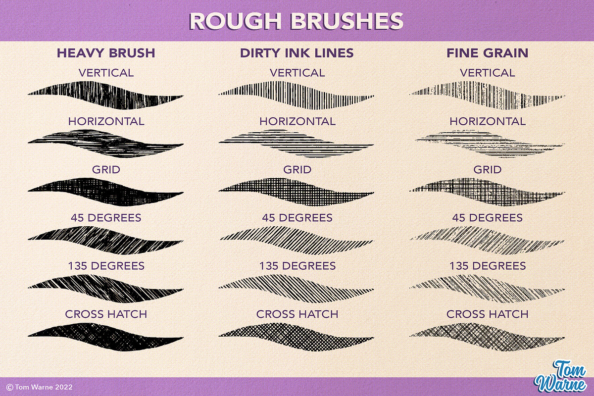 Shading Lines Affinity Brushpack, a Brush Add-On by TomWarne (Photo 9 of 25)