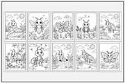Insects Coloring Pages, an Animal Illustration by Lamia Emad (Thumbnail 3 of 5)