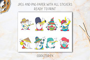 74 Gnomes Stickers and Clip art, a Person Illustration by Boo Guevara Shop (Thumbnail 3 of 14)