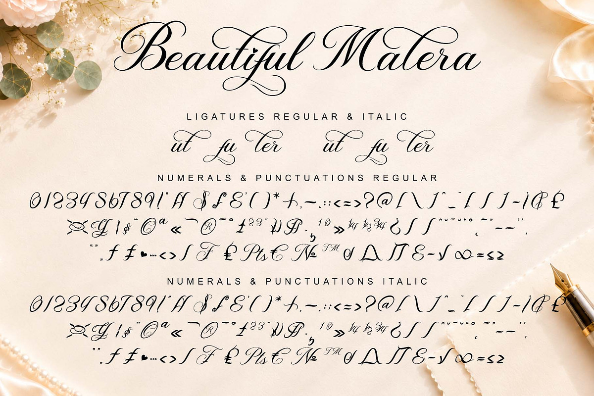 Beautiful Malera, a Handwritten Font by Yoga Letter (Photo 9 of 10)