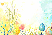 Spring Easter Watercolour, an Illustration by VetalStock (Thumbnail 10 of 10)