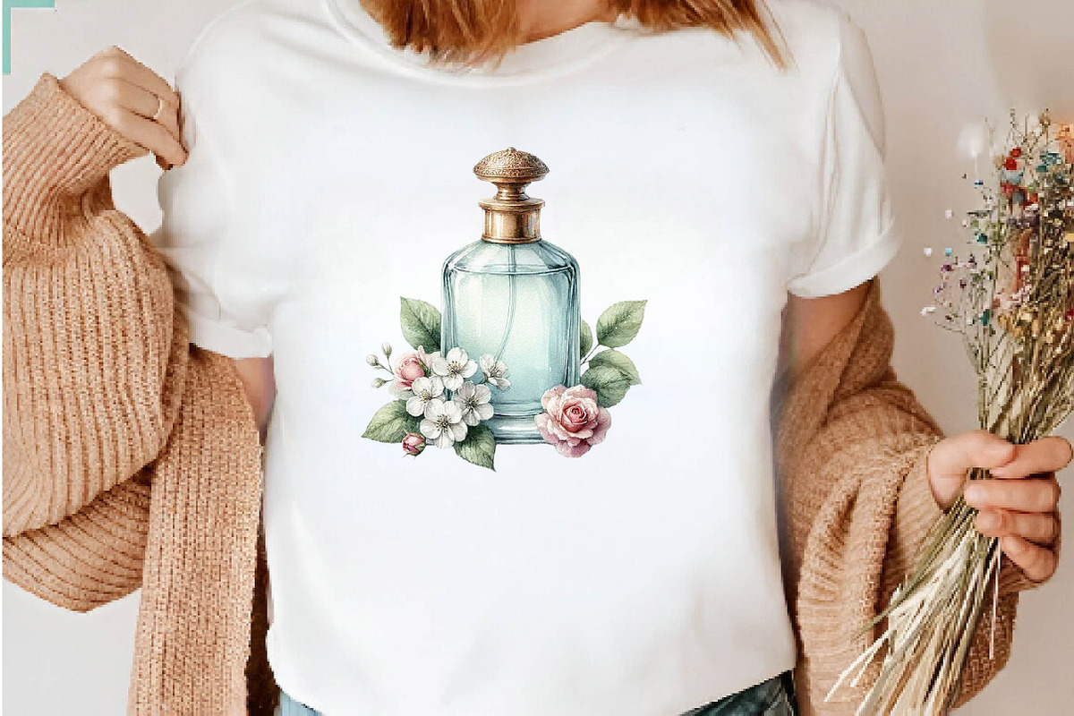 Vintage Perfume Bottles Watercolor, a Seasonal Illustration by CreationArt (Photo 6 of 8)
