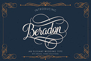 Beradon Script -Elegant Wedding font, a Font by BlackCatsMedia (Thumbnail 1 of 10)