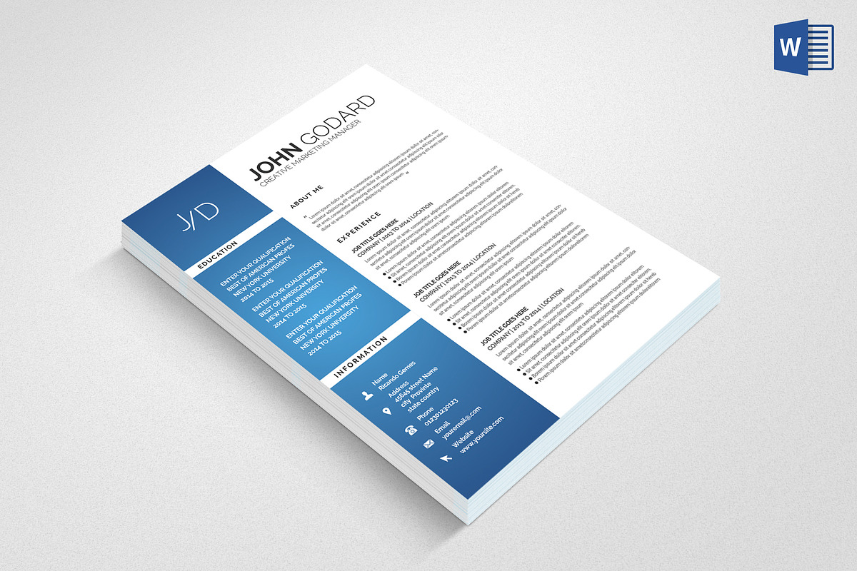 Professional Resume/CV, a Resume Template by graphicforest (Photo 2 of 4)