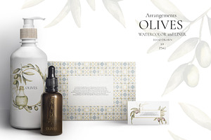 Watercolor Olives Collection