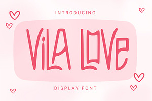 Vila Love - Display Font