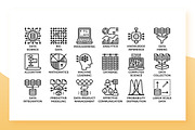 Data Science Icons, an Outline Icon by Becris (Thumbnail 3 of 3)