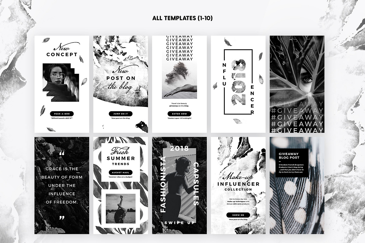 Instagram Stories - Noir Beauty Ed., a Social Media Template by The Wedding Shop (Photo 3 of 8)