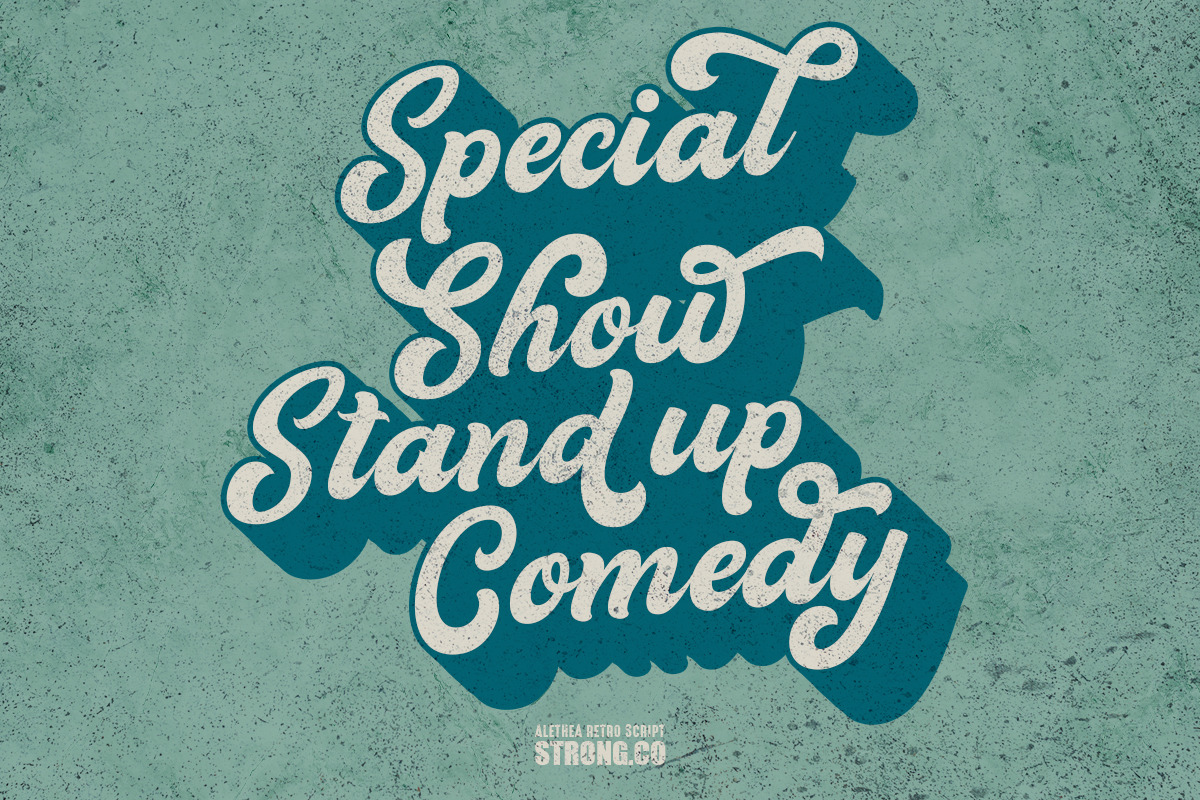 Alethea, a Script Font by Strong.co (Photo 2 of 10)