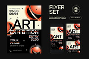 Art Exhibition Flyer, a Flyer Template by graphicook (Thumbnail 1 of 3)