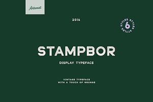 Stampbor Vintage Stamp Font Family