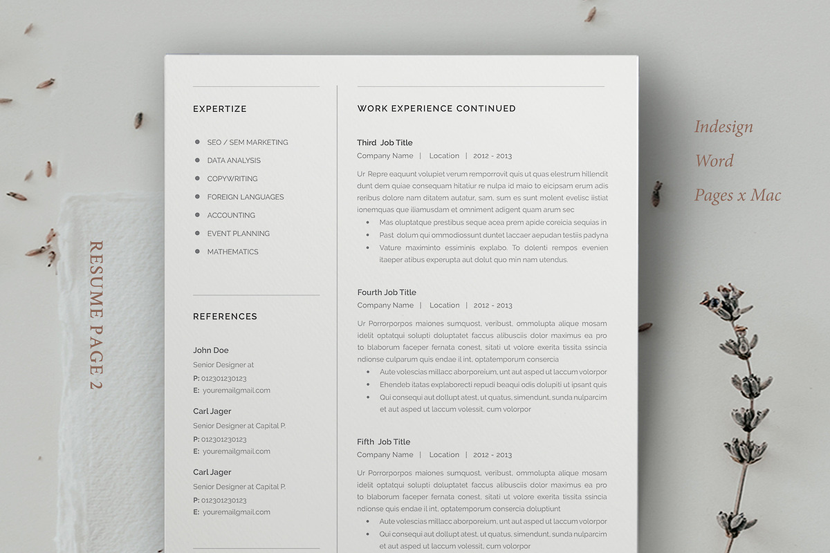Resume / Cv / Ava, a Resume Template by Astut (Photo 2 of 6)