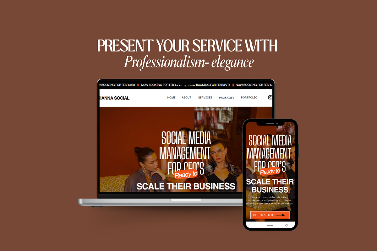 Social Media Manager Canva Website, a Landing Page Template by My Template Studio (Photo 3 of 11)