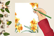 Daffodil Flower Bloom Clipart, an Illustration by Rose Art (Thumbnail 6 of 6)