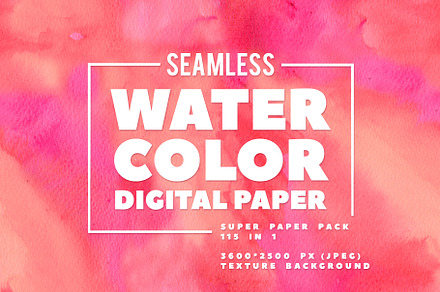 Watercolor Seamless Paper Kit