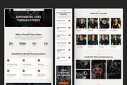 Modern Fitness & Gym Studio Website, an UI Kit Template by peterdraw (Thumbnail 3 of 7)