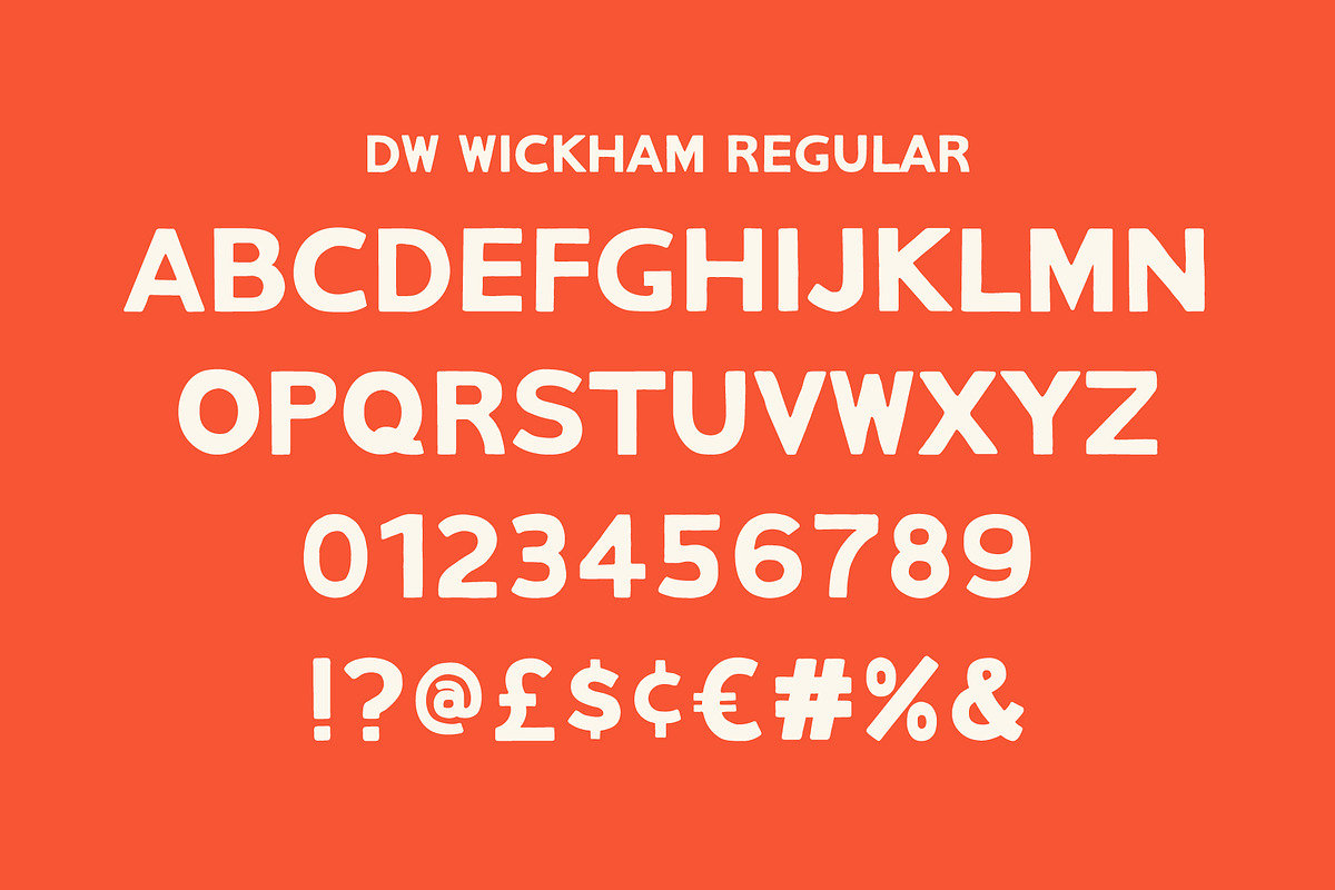 DW Wickham Vintage Font Duo, a Handwritten Font by Walker Design Co. (Photo 2 of 12)