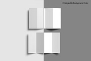 Four-Fold (4 fold) Brochure Mockups, a Books & Magazine Mockup by Lxadesign (Thumbnail 9 of 14)
