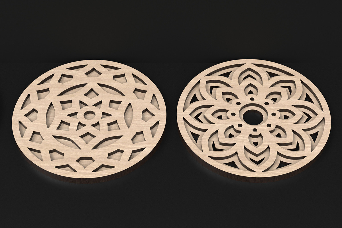Boxed Mandala Coaster Set, an Object Graphic by ThemeXDigital (Photo 7 of 9)