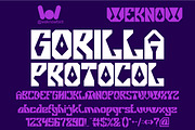Gorilla Protocol Font, a Sans Serif Font by weknow (Thumbnail 1 of 8)