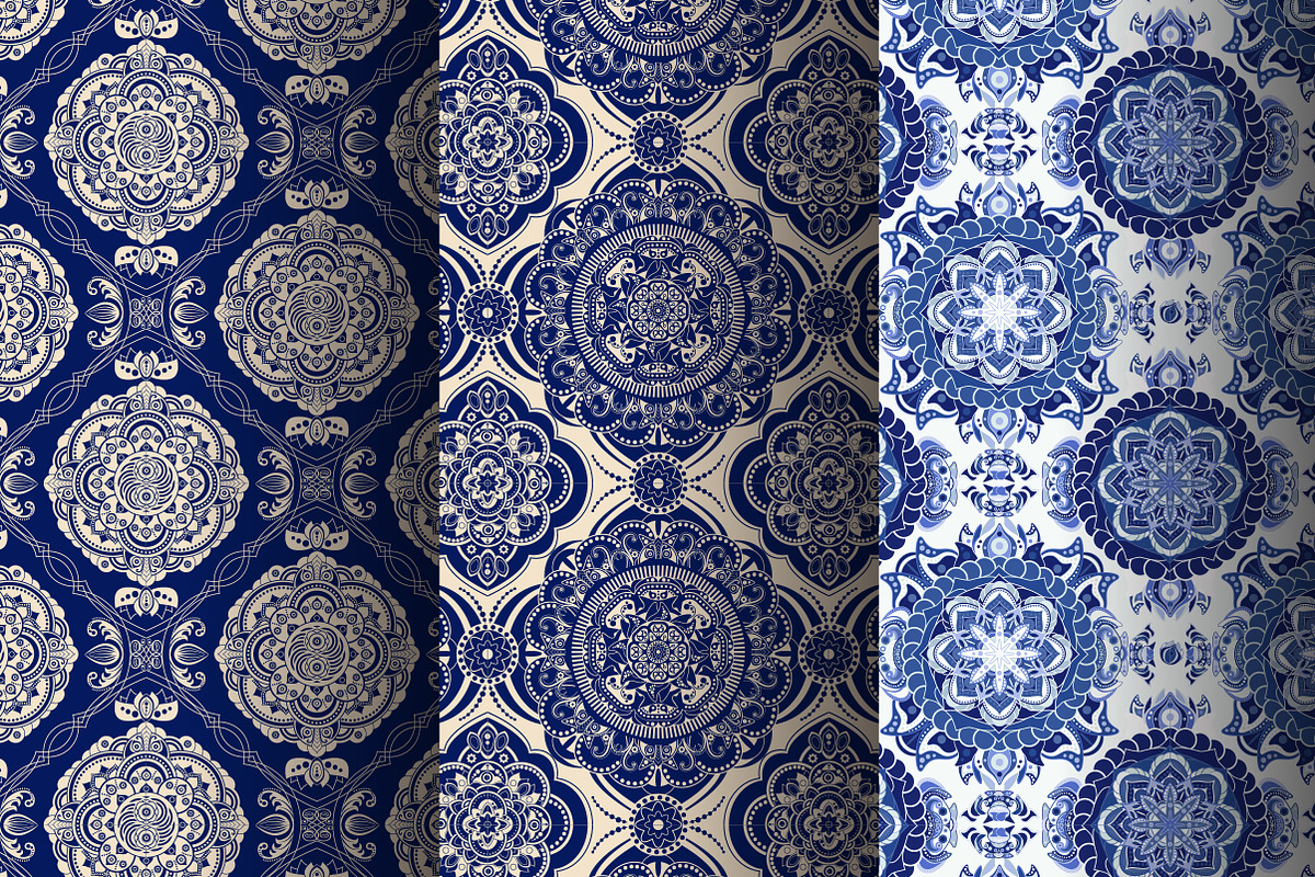 Set of Indian Seamless Patterns, a Pattern Graphic by Sunny_Lion
