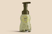 Foaming Cosmetic Bottle Mockup, a Cups & Container Mockup by Digitalphaser (Thumbnail 4 of 8)