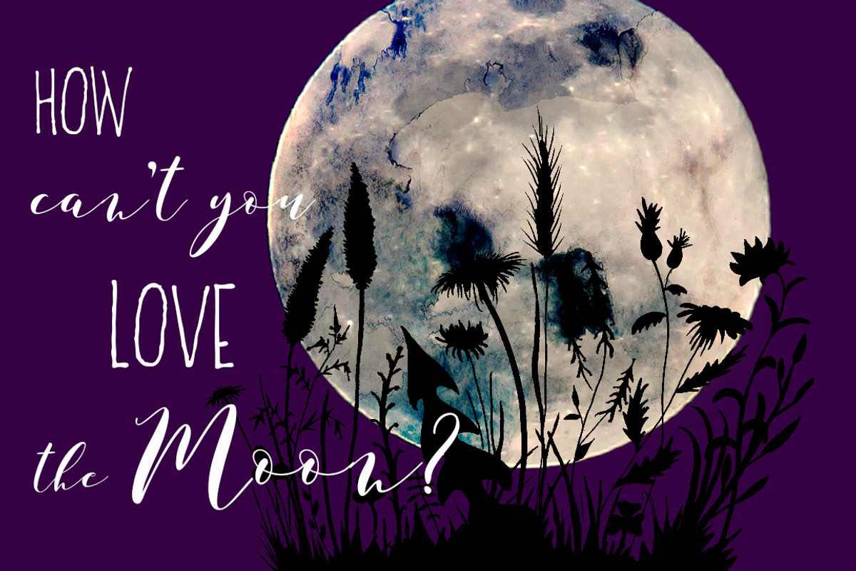 Full Moon Watercolor + bonus, an Illustration by Jeanina Vlad (Photo 3 of 5)