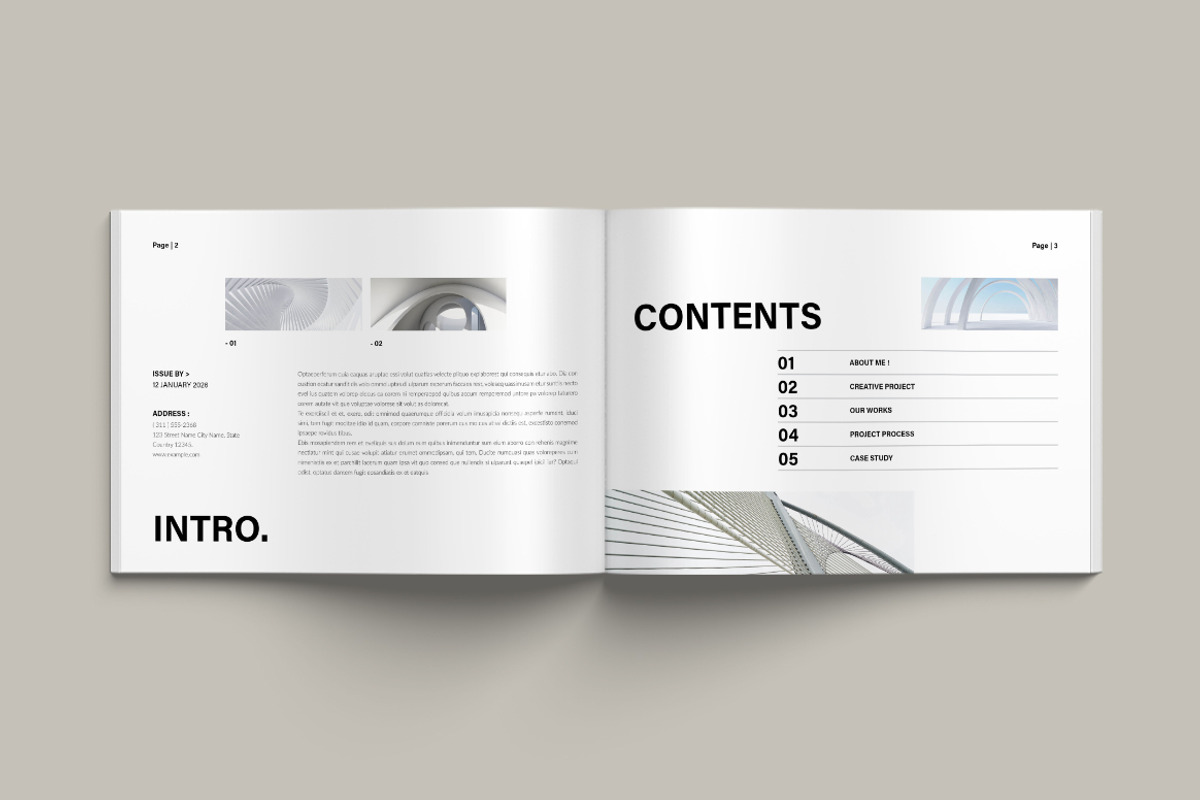 Architecture Portfolio Landscape, a Brochure Template by Pixelpick (Photo 2 of 9)