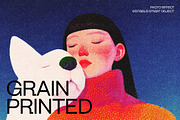 Grain Printed Photo Effect, a Layer Style Add-On by dokudokunomi (Thumbnail 1 of 5)