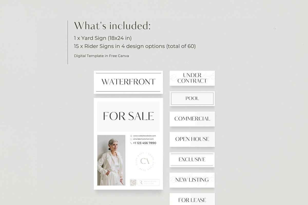 Real Estate Yard Sign For Sale, a Marketing Template by EstateElements (Photo 2 of 7)