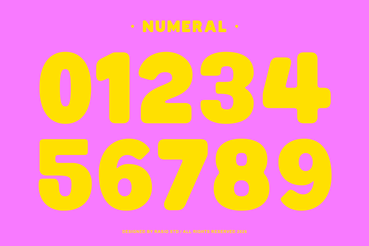 Kortefa Bold Rounded Display Font, a Sans Serif Font by Rasio Studio (Photo 4 of 10)